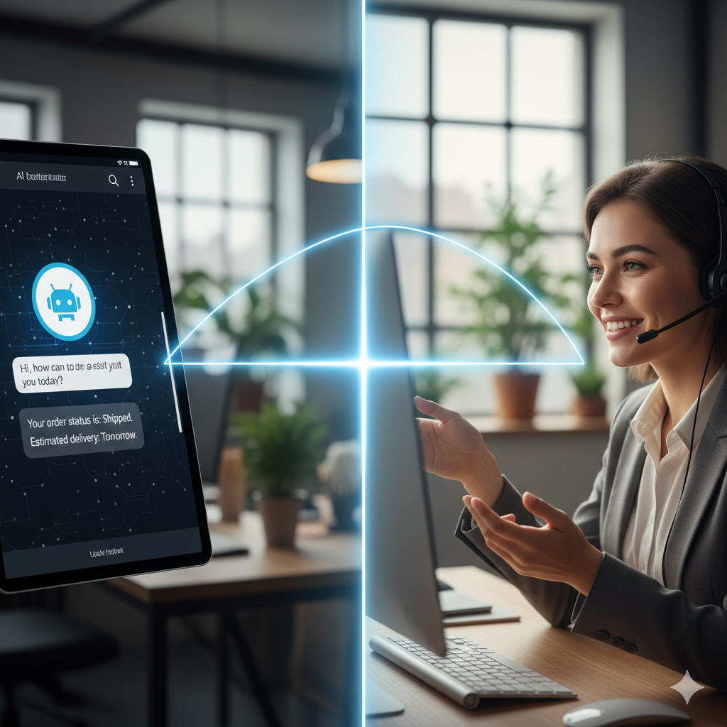 Hybrid Customer Service: Blending AI & Human Excellence for CX